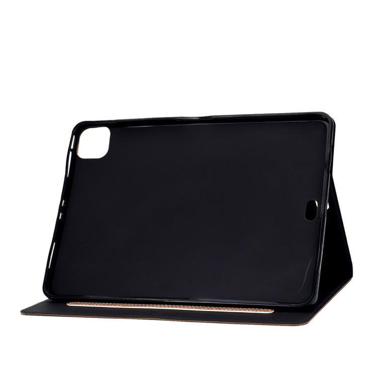 For iPad Pro 11 (2020) & (2018) Cowhide Texture Horizontal Flip Leather Tablet Case with Holder & Card Slots & Sleep / Wake-up Function