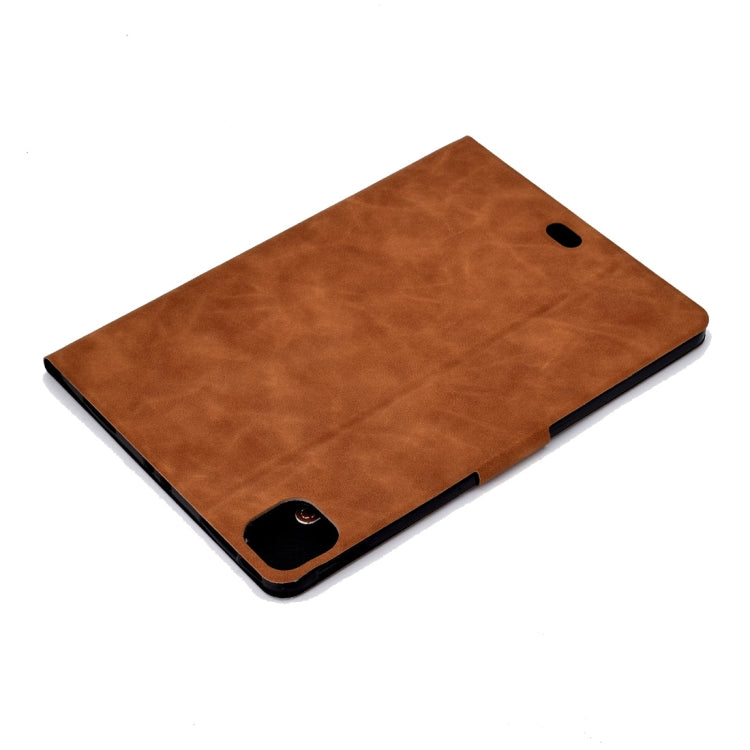 For iPad Pro 11 (2020) & (2018) Cowhide Texture Horizontal Flip Leather Tablet Case with Holder & Card Slots & Sleep / Wake-up Function