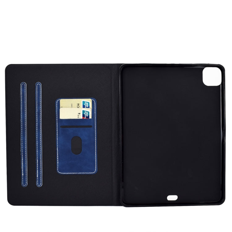 For iPad Pro 11 (2020) & (2018) Cowhide Texture Horizontal Flip Leather Tablet Case with Holder & Card Slots & Sleep / Wake-up Function
