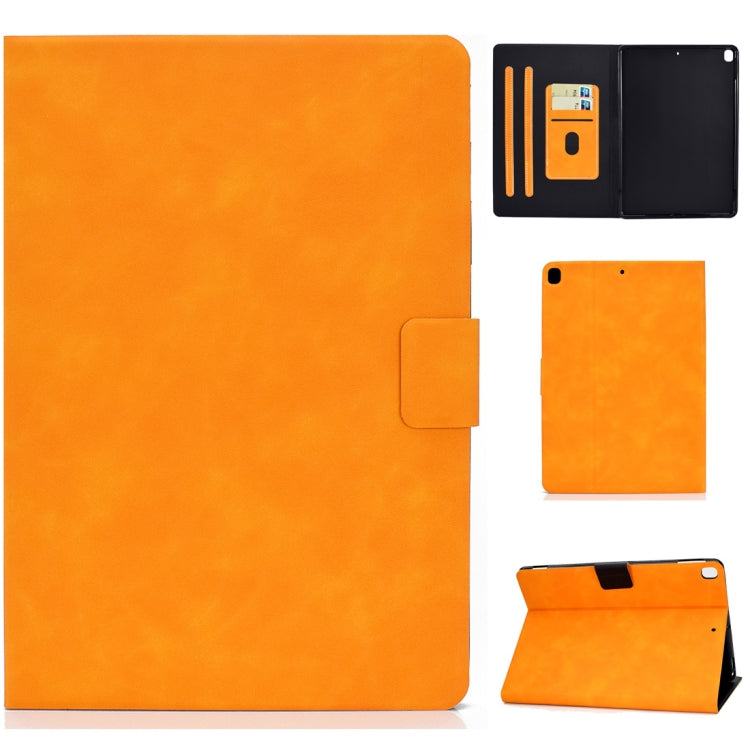 For iPad 10.2 / Air (2019) / Pro 10.5 Cowhide Texture Horizontal Flip Leather Case with Holder & Card Slots & Sleep / Wake-up Function