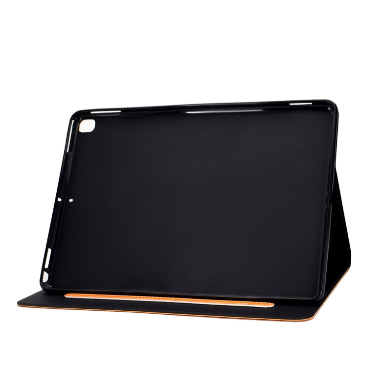 For iPad 10.2 / Air (2019) / Pro 10.5 Cowhide Texture Horizontal Flip Leather Case with Holder & Card Slots & Sleep / Wake-up Function