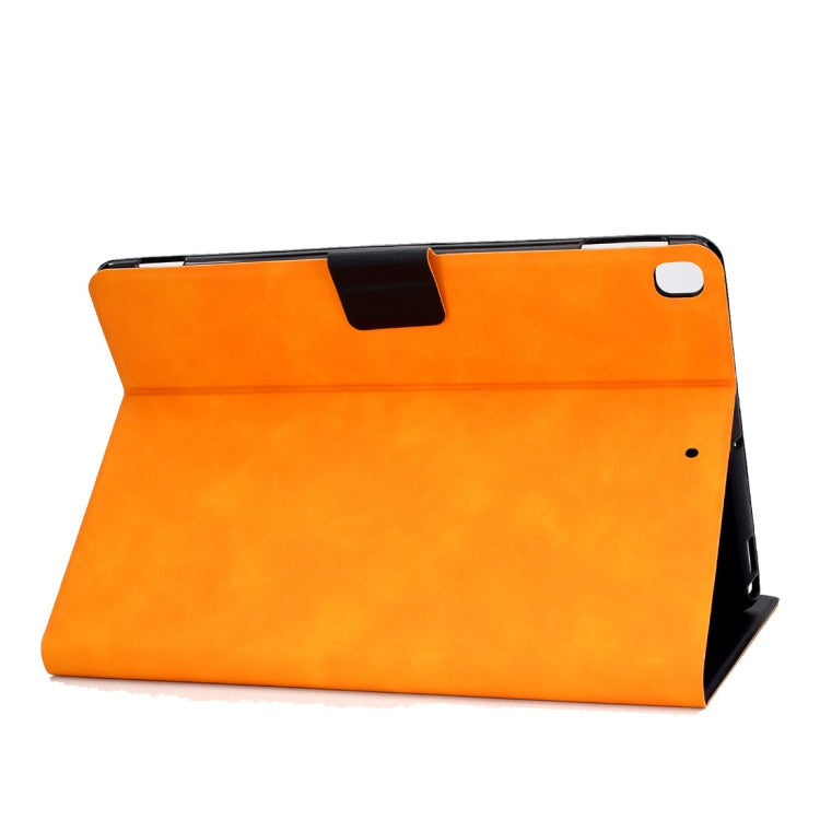 For iPad 10.2 / Air (2019) / Pro 10.5 Cowhide Texture Horizontal Flip Leather Case with Holder & Card Slots & Sleep / Wake-up Function