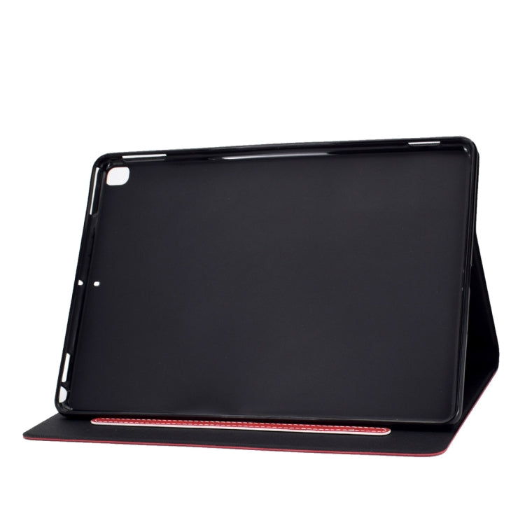 For iPad 10.2 / Air (2019) / Pro 10.5 Cowhide Texture Horizontal Flip Leather Case with Holder & Card Slots & Sleep / Wake-up Function