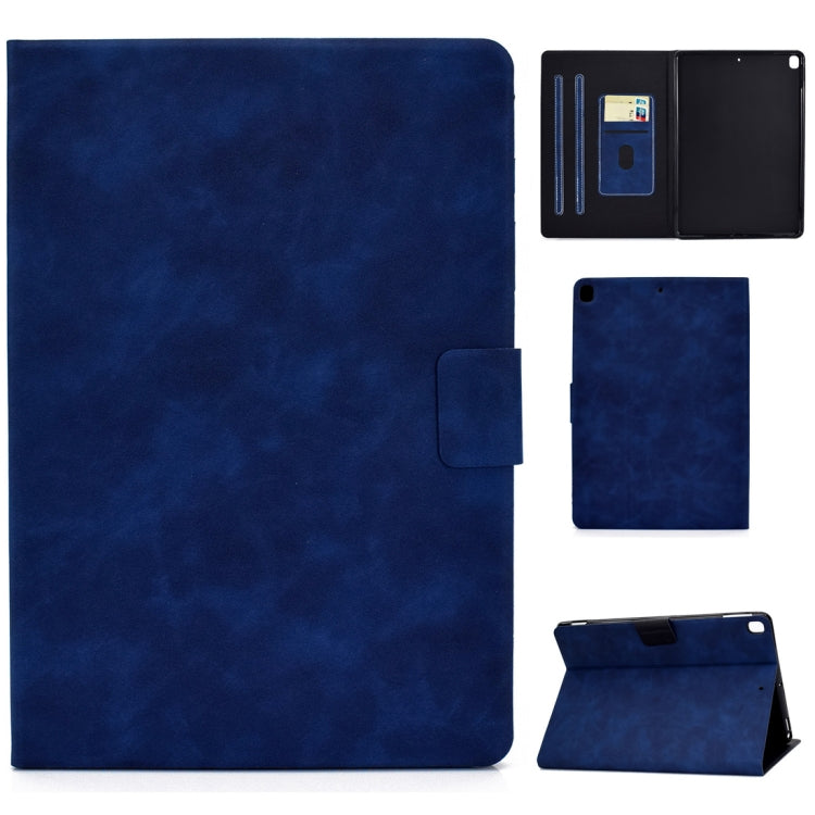 For iPad 10.2 / Air (2019) / Pro 10.5 Cowhide Texture Horizontal Flip Leather Case with Holder & Card Slots & Sleep / Wake-up Function