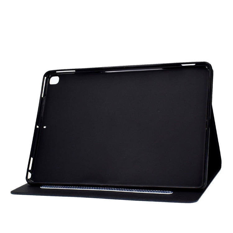 For iPad 10.2 / Air (2019) / Pro 10.5 Cowhide Texture Horizontal Flip Leather Case with Holder & Card Slots & Sleep / Wake-up Function