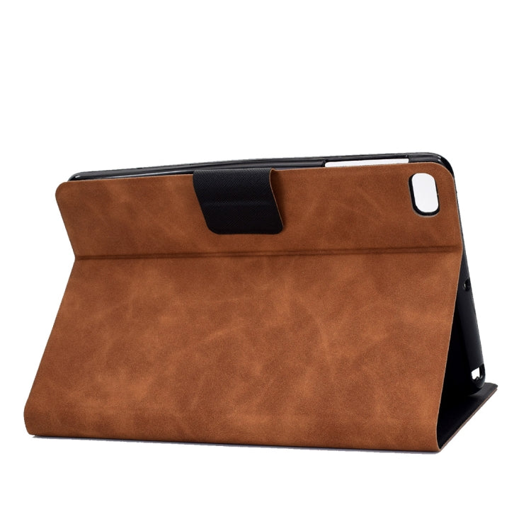 For iPad mini 5 / 4 / 3 / 2 / 1 Cowhide Texture Horizontal Flip Leather Case with Holder & Card Slots & Sleep / Wake-up Function