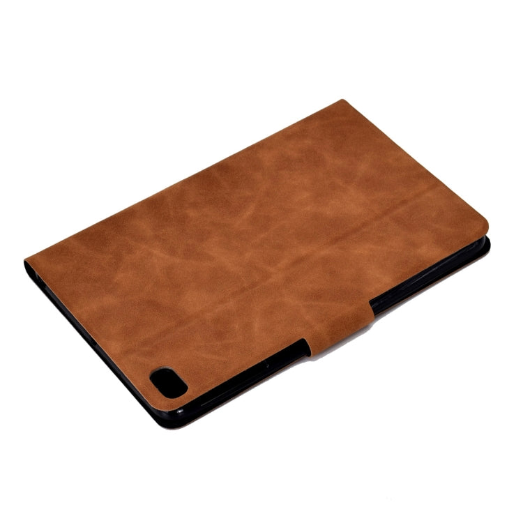 For iPad mini 5 / 4 / 3 / 2 / 1 Cowhide Texture Horizontal Flip Leather Case with Holder & Card Slots & Sleep / Wake-up Function