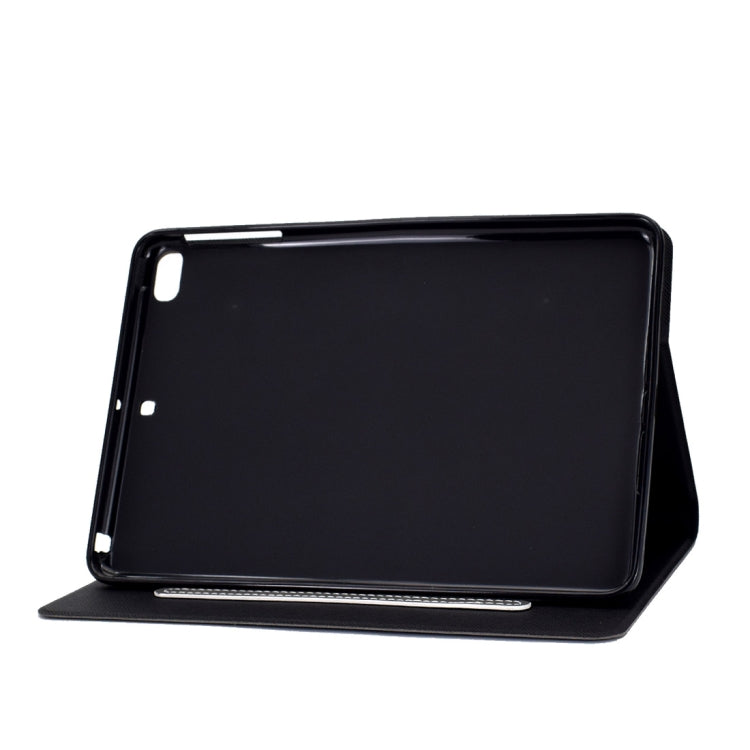 For iPad mini 5 / 4 / 3 / 2 / 1 Cowhide Texture Horizontal Flip Leather Case with Holder & Card Slots & Sleep / Wake-up Function