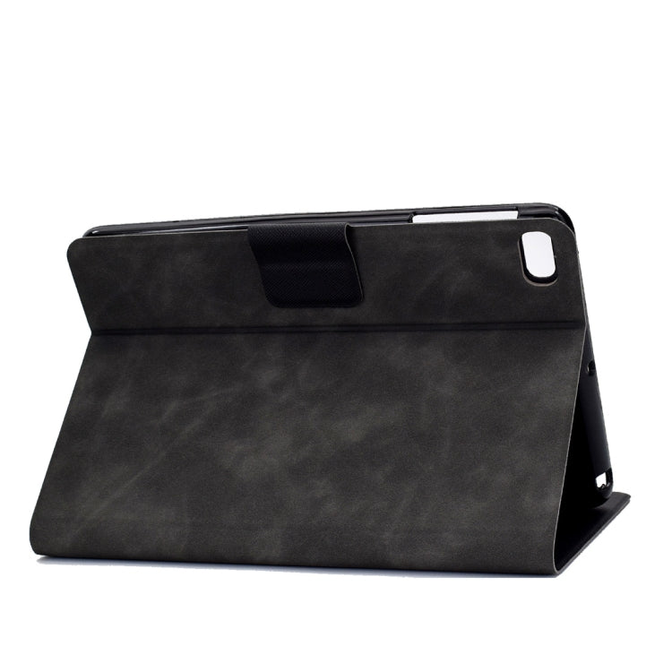 For iPad mini 5 / 4 / 3 / 2 / 1 Cowhide Texture Horizontal Flip Leather Case with Holder & Card Slots & Sleep / Wake-up Function