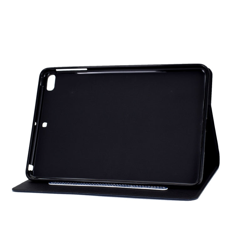 For iPad mini 5 / 4 / 3 / 2 / 1 Cowhide Texture Horizontal Flip Leather Case with Holder & Card Slots & Sleep / Wake-up Function