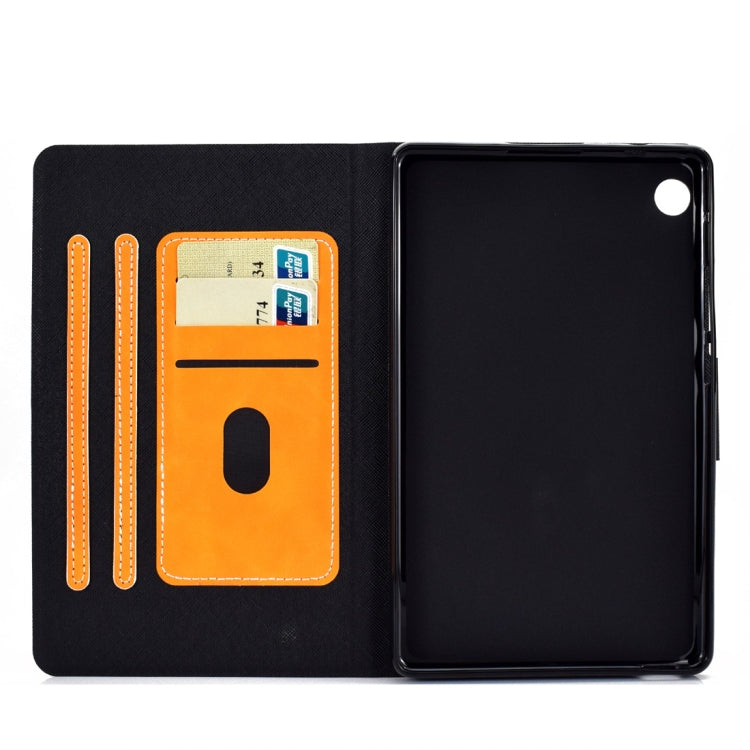 For Huawei MatePad T8 Cowhide Texture Horizontal Flip Leather Case with Holder & Card Slots & Sleep / Wake-up Function