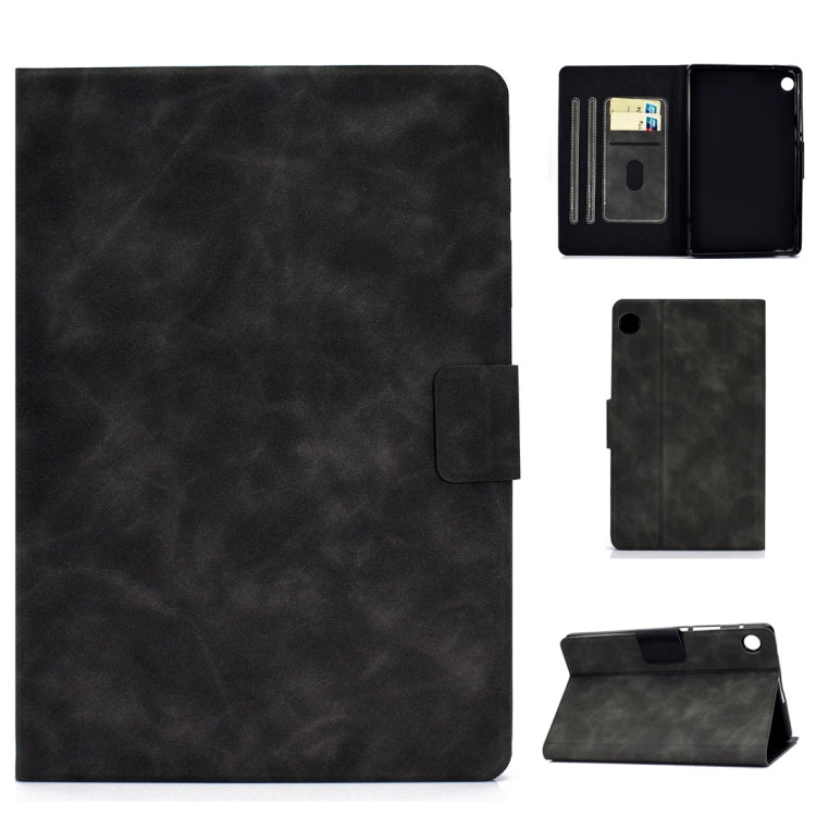 For Huawei MatePad T8 Cowhide Texture Horizontal Flip Leather Case with Holder & Card Slots & Sleep / Wake-up Function