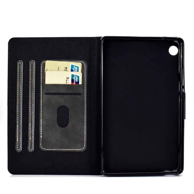 For Huawei MatePad T8 Cowhide Texture Horizontal Flip Leather Case with Holder & Card Slots & Sleep / Wake-up Function