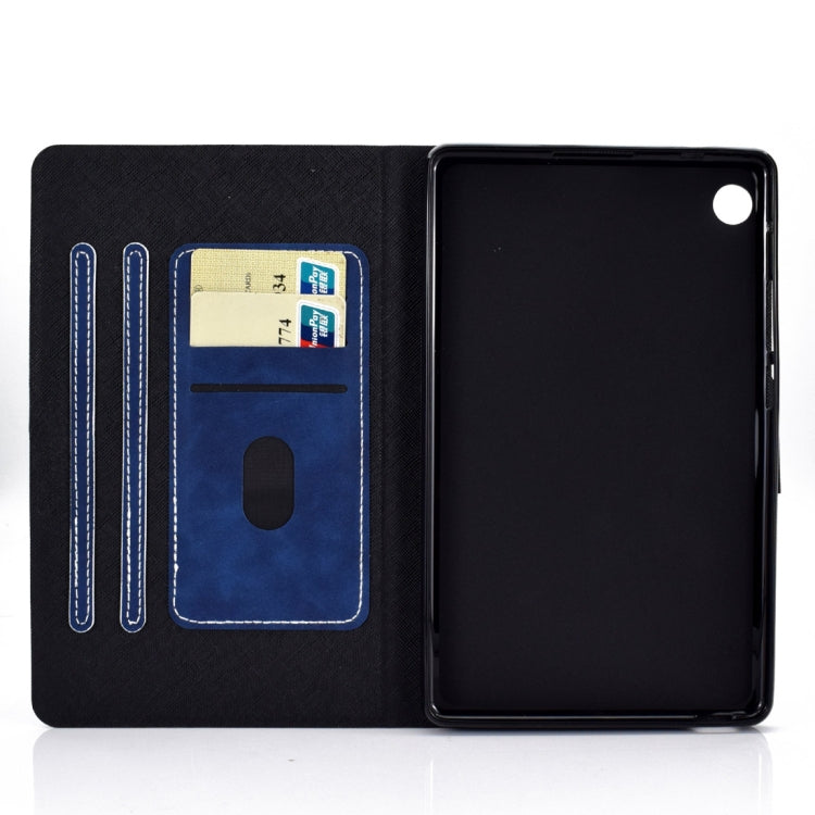 For Huawei MatePad T8 Cowhide Texture Horizontal Flip Leather Case with Holder & Card Slots & Sleep / Wake-up Function