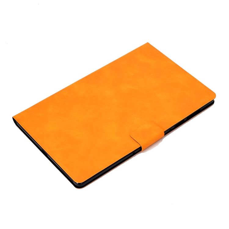 For Lenovo M10 Plus TB-X606F Cowhide Texture Horizontal Flip Leather Case with Holder & Card Slots & Sleep / Wake-up Function