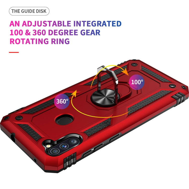 For Samsung Galaxy A11 (US Version) Shockproof TPU + PC Protective Case with 360 Degree Rotating Holder
