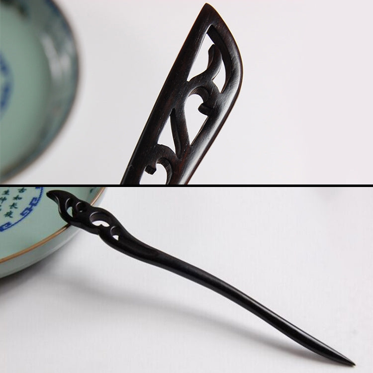 Classical Sandalwood Hairpin Hair Ornaments with Gift Box, Gift Box Random Color Delivery