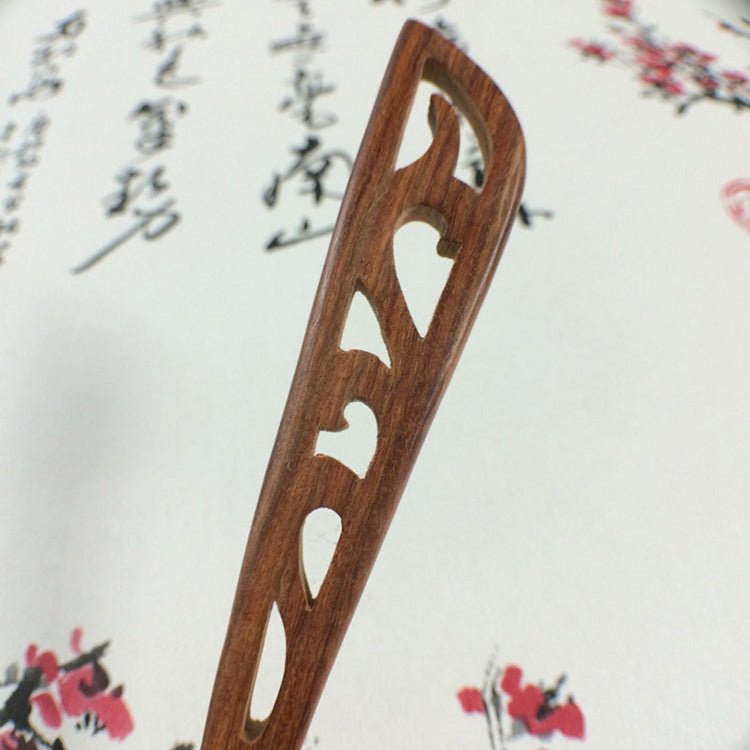 Classical Sandalwood Hairpin Hair Ornaments with Gift Box, Gift Box Random Color Delivery