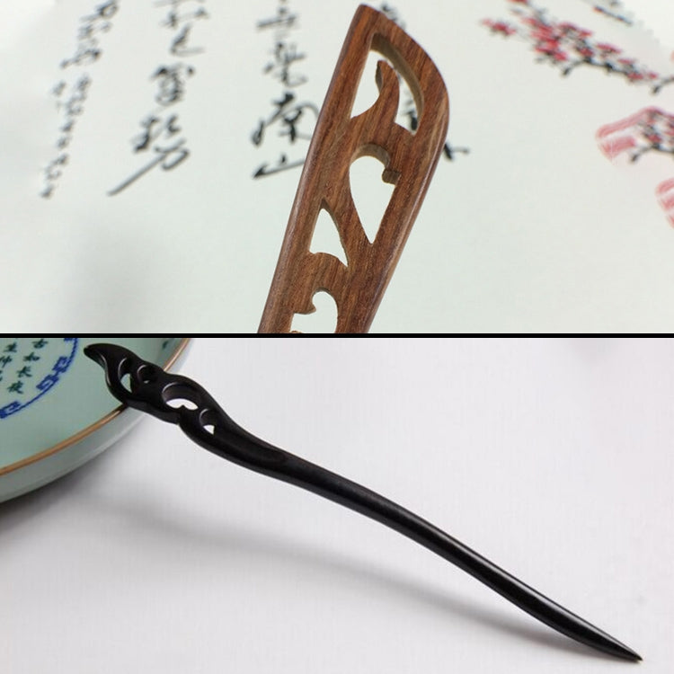 Classical Sandalwood Hairpin Hair Ornaments with Gift Box, Gift Box Random Color Delivery