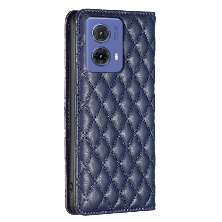 For Motorola Moto G85 Diamond Lattice Magnetic Leather Flip Phone Case