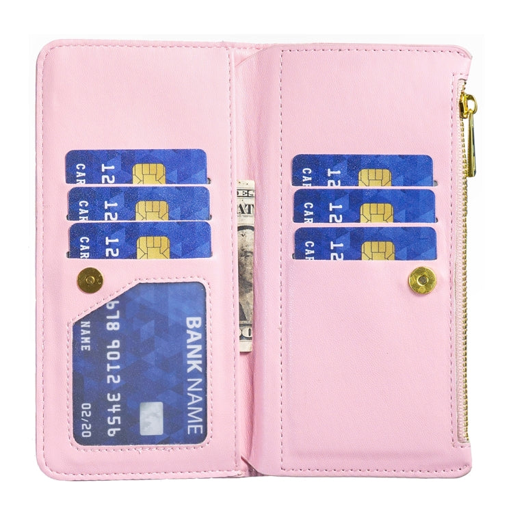For Motorola Moto G85 Diamond Lattice Zipper Wallet Leather Flip Phone Case