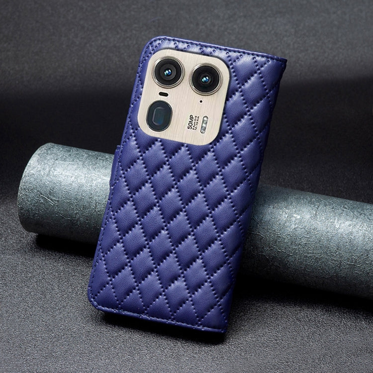 For Motorola Edge 50 Ultra Diamond Lattice Wallet Flip Leather Phone Case