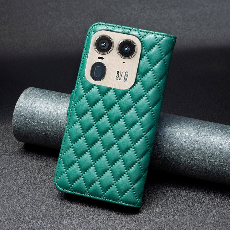 For Motorola Edge 50 Ultra Diamond Lattice Wallet Flip Leather Phone Case