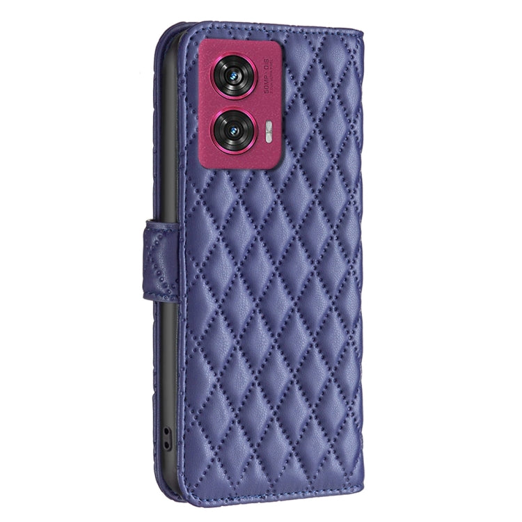 For Motorola Edge 50 Fusion Diamond Lattice Wallet Flip Leather Phone Case