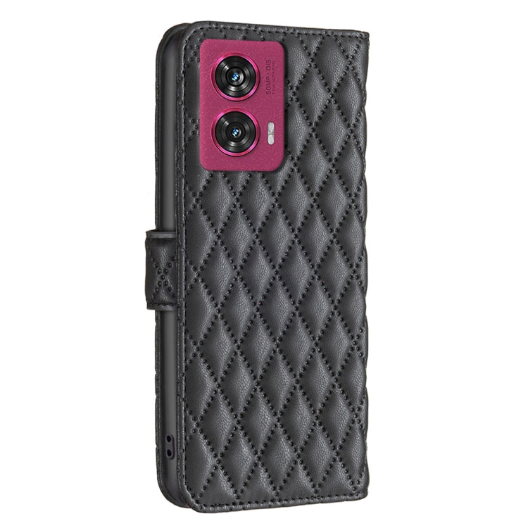 For Motorola Edge 50 Fusion Diamond Lattice Wallet Flip Leather Phone Case