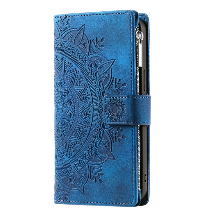For Xiaomi Redmi 13 4G Multi-Card Totem Zipper Leather Phone Case