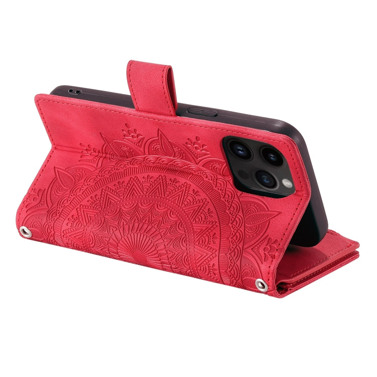 For Xiaomi Redmi 13 4G Multi-Card Totem Zipper Leather Phone Case