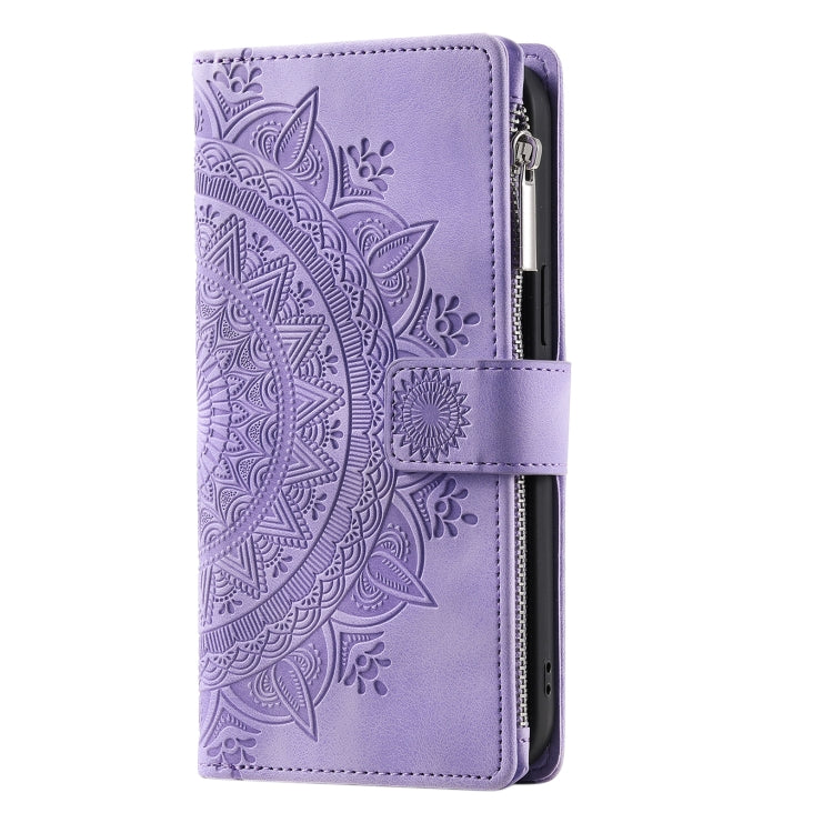 For Xiaomi Redmi 13 4G Multi-Card Totem Zipper Leather Phone Case