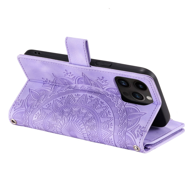 For Xiaomi Redmi 13 4G Multi-Card Totem Zipper Leather Phone Case