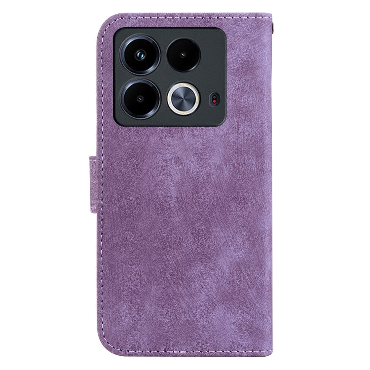 For Infinix Note 40 4G Little Tiger Embossed Leather Phone Case