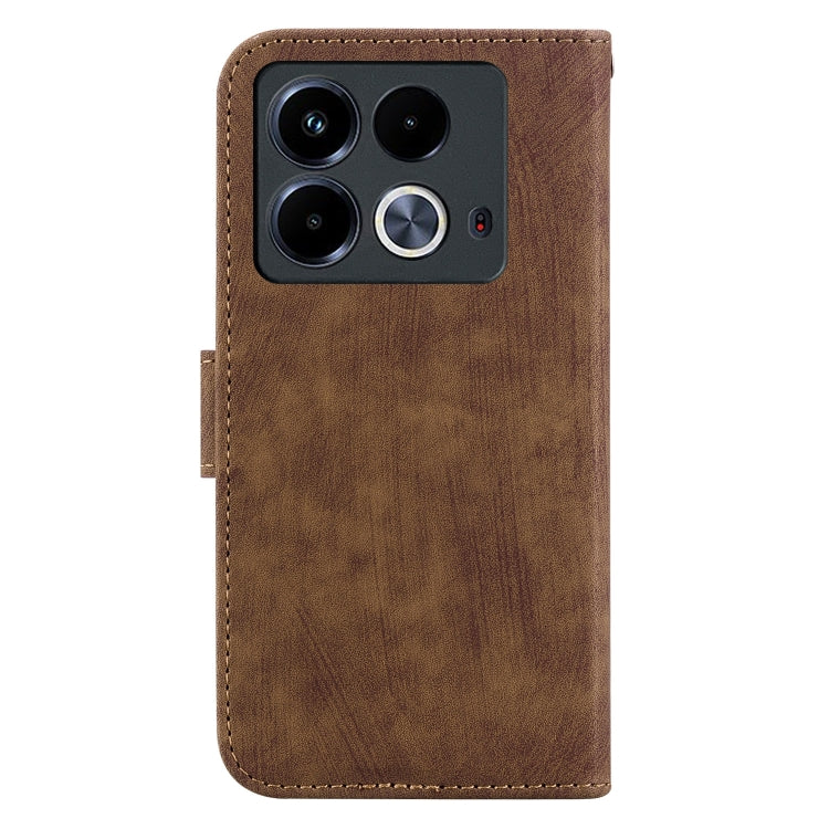 For Infinix Note 40 4G Little Tiger Embossed Leather Phone Case