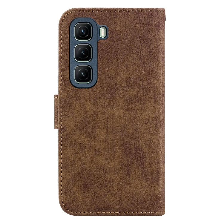 For Infinix Hot 50 4G Little Tiger Embossed Leather Phone Case