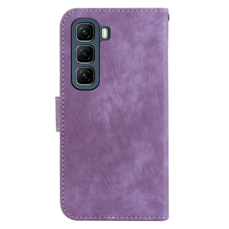 For Infinix Hot 50 5G Little Tiger Embossed Leather Phone Case