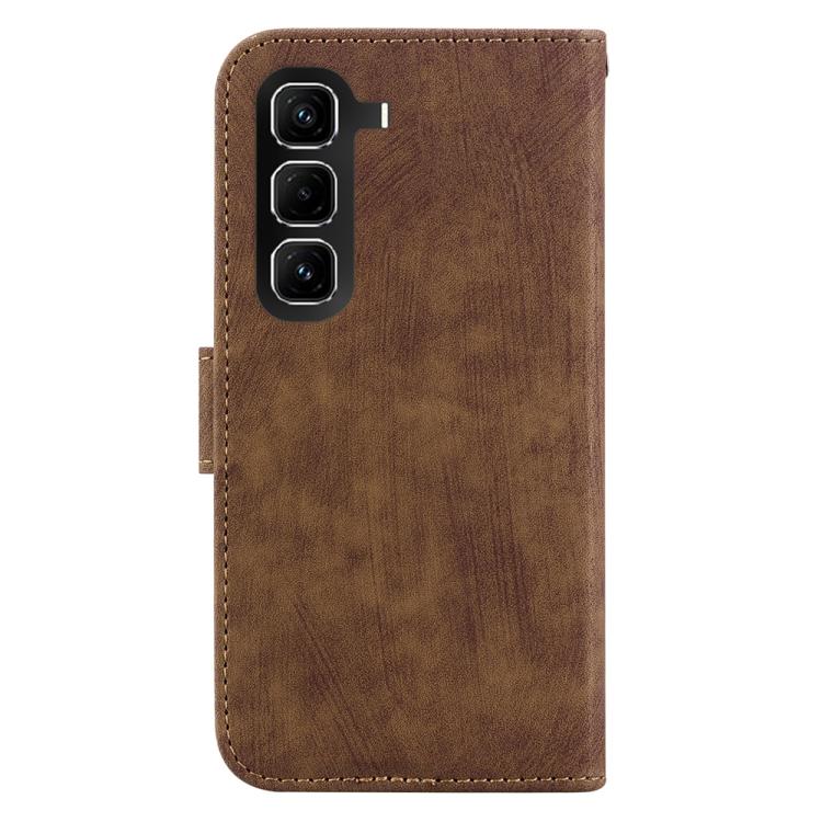For Infinix Hot 50 Pro 4G Little Tiger Embossed Leather Phone Case