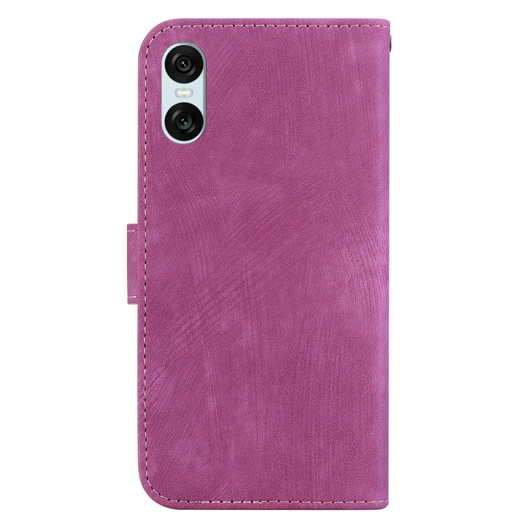 For Sony Xperia 10 VI Little Tiger Embossed Leather Phone Case