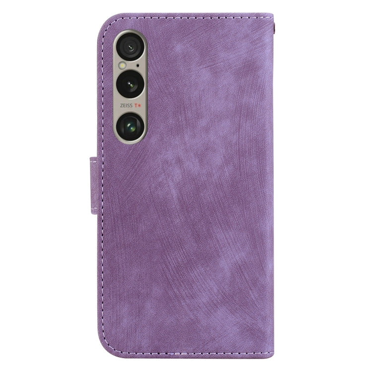 For Sony Xperia 1 VI Little Tiger Embossed Leather Phone Case