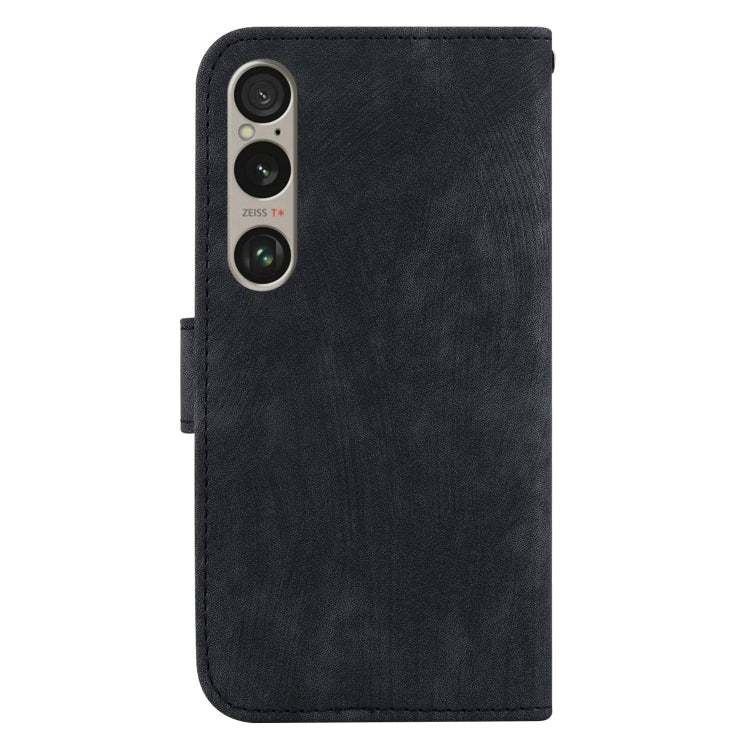 For Sony Xperia 1 VI Little Tiger Embossed Leather Phone Case