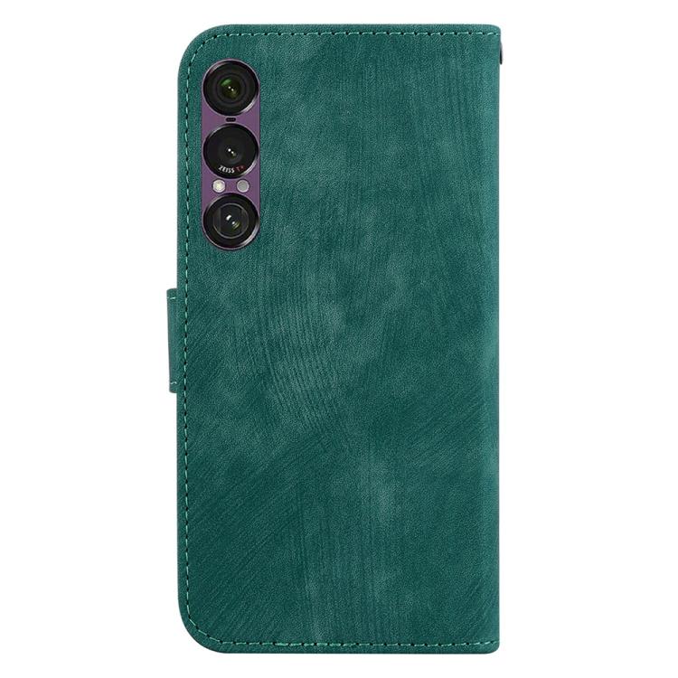 For Sony Xperia 1 VII Little Tiger Embossed Leather Phone Case