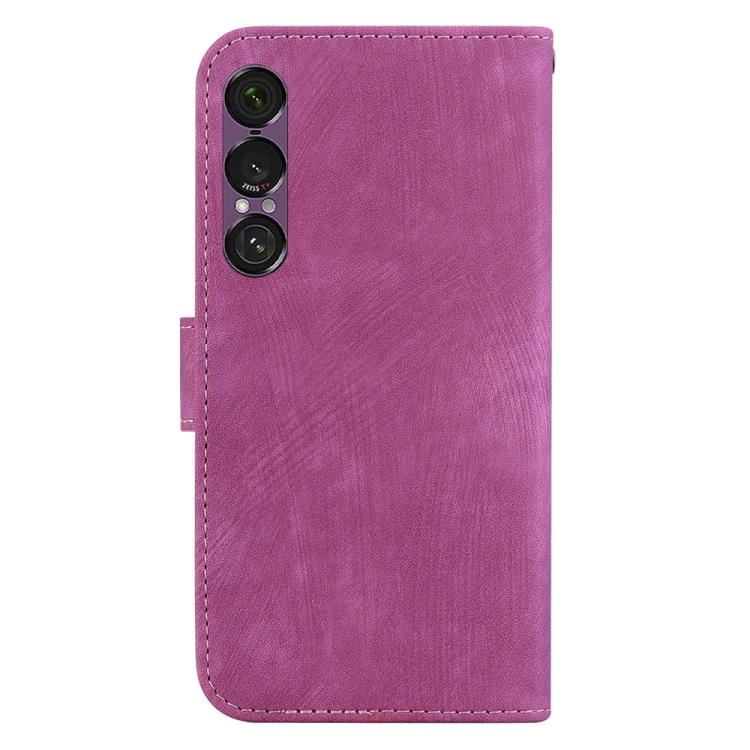 For Sony Xperia 1 VII Little Tiger Embossed Leather Phone Case