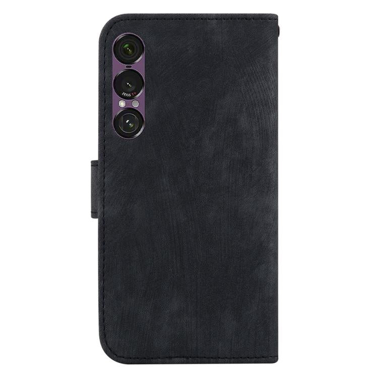 For Sony Xperia 1 VII Little Tiger Embossed Leather Phone Case