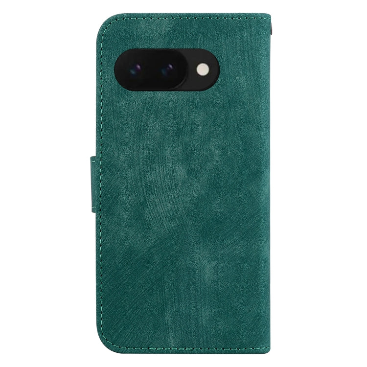 For Google Pixel 9a Little Tiger Embossed Leather Phone Case