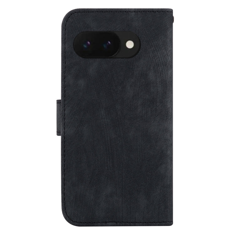 For Google Pixel 9a Little Tiger Embossed Leather Phone Case