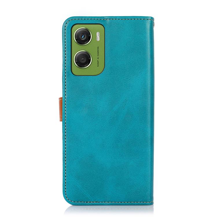For Motorola Moto G06 4G KHAZNEH Dual-color Cowhide Texture Flip Leather Phone Case
