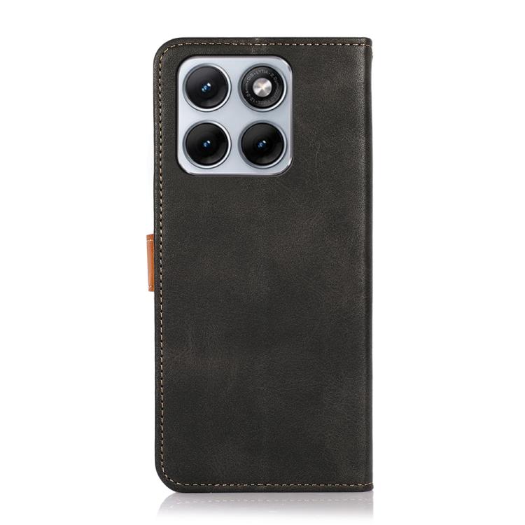 For Motorola Edge 70 Fusion 5G KHAZNEH Dual-color Cowhide Texture Flip Leather Phone Case