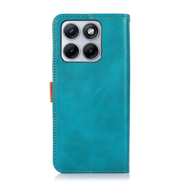For Motorola Edge 70 Fusion 5G KHAZNEH Dual-color Cowhide Texture Flip Leather Phone Case