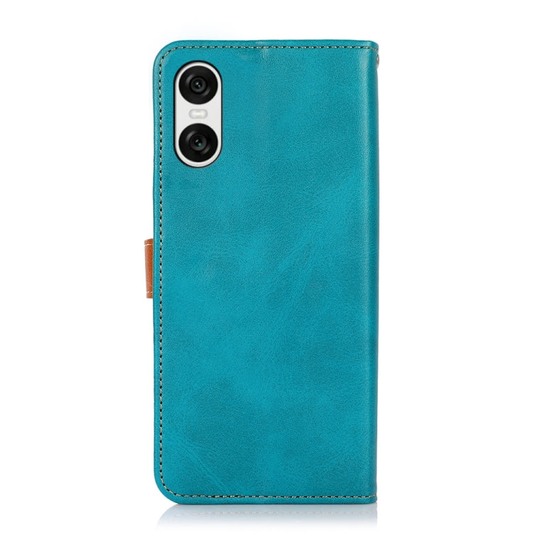 For Sony Xperia 10 VI KHAZNEH Dual-color Cowhide Texture Flip Leather Phone Case